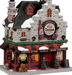Lemax Caddington Village kersthuisje carmella chocolatier (chocolade proeverij) 17 x 10,5 x 18 cm