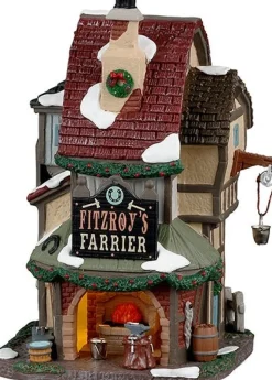 Lemax Caddington Village kersthuisje fitzroys farrier (ijzersmid) 13 x 11,5 x 18,5 cm