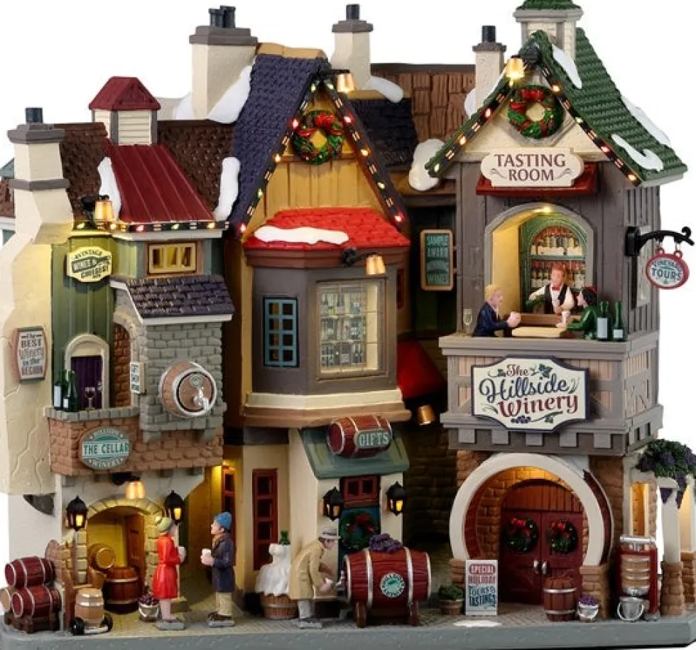 Lemax Caddington Village kerstdorp hillside winery (wijnhandel) 28 x 10 x 25,5 cm
