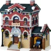 Lemax Caddington Village kersthuisje precinct 12 police (politiebureau) 12,5 x 20,5 x 20,5 cm