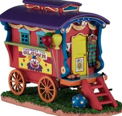 Lemax Carnival kerstdorpminiatuur friendly the clown (pipowagen) 8,6 x 15,1 x 11,9 cm