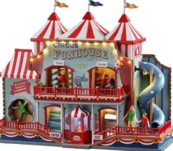 Lemax Carnival kersthuisje Circus Funhouse (cakewalk) 30 x 12 x 25 cm