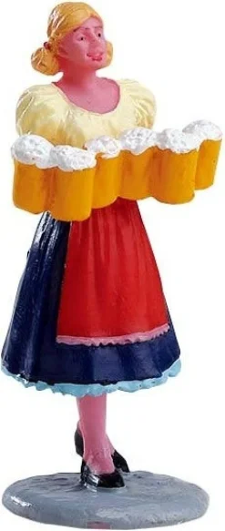Lemax General kerstdorpminiatuur brew maid (biermeisje) 3 x 2,8 x 7 cm