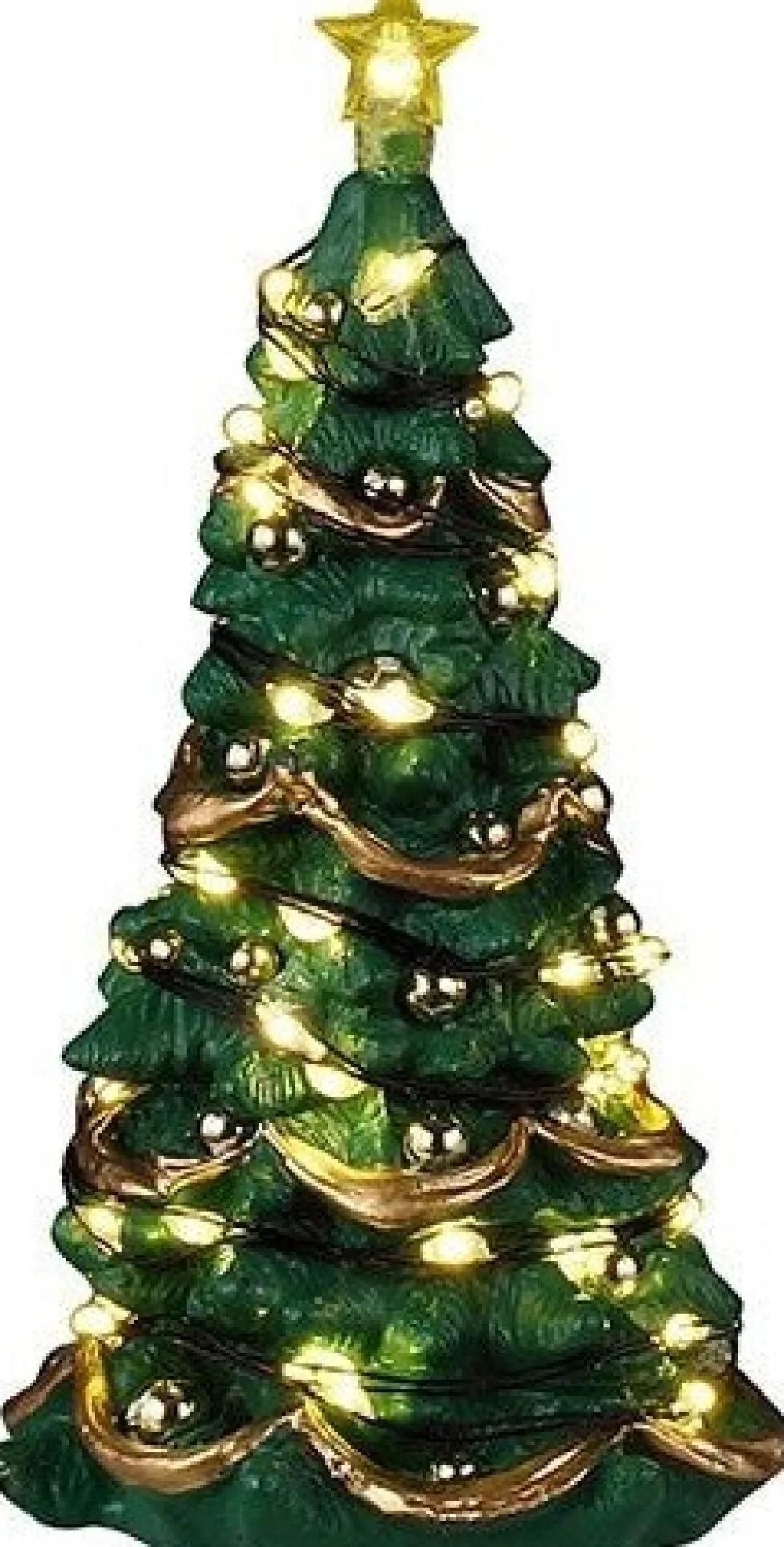 Lemax General kerstdorpminiatuur joyful christmas tree (kerstboom) 12,1 x 6,6 x 20,2 cm