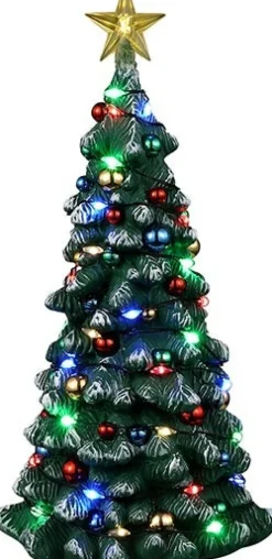 Lemax General kerstdorpminiatuur snowy christmas tree (kerstboom) 8,2 x 7,8 x 16 cm