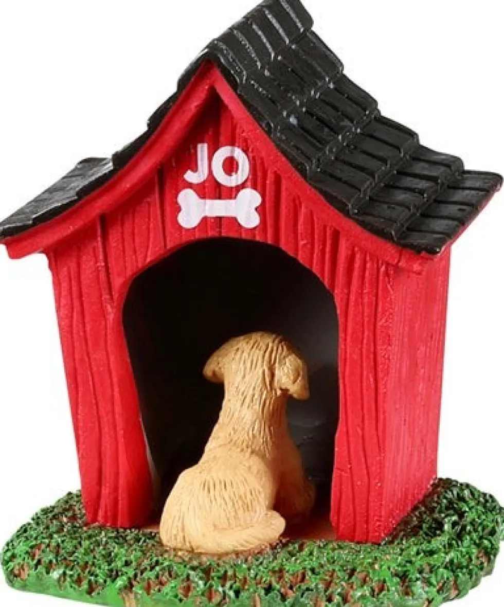 Lemax General kerstdorpminiatuur welcome to dogtown (hondenhok) 5 x 4,5 x 5,7 cm