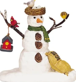 Lemax General kerstdorpminiatuur fine feathered friends (sneeuwpop met vogels) 5,9 x 3,2 x 5,8 cm