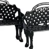 Lemax General kerstdorpminiatuur patio bench (bankje) 9 x 3,5 x 3,5 cm 2 stuks
