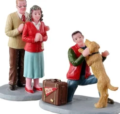 Lemax General kerstdorpminiatuur welcome home (welkom thuis) 9,8 x 3,9 x 7 cm 2-delig