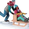 Lemax General kerstdorpminiatuur family snow day (sneeuwpret) 9,5 x 3,8 x 6,7 cm