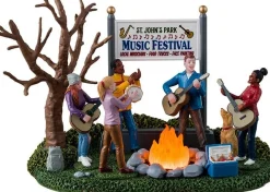 Lemax General kerstdorp music festival (muziek festival) 11,4 x 17,9 x 12 cm