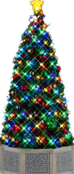 Lemax General kersthuisje have a blue christmas (kerstboom) D 17 H 39 cm