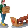 Lemax Harvest Crossing kerstdorpminiatuur Top Pizza Delivery (pizza bezorging) 3,4 x 7,8 x 7,2 cm 2-delig