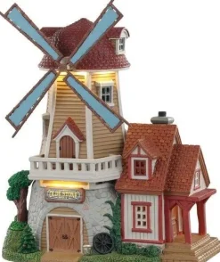 Lemax Harvest Crossing kersthuisje Olde Stone Mill (molen) 20 x 14 x 27 cm
