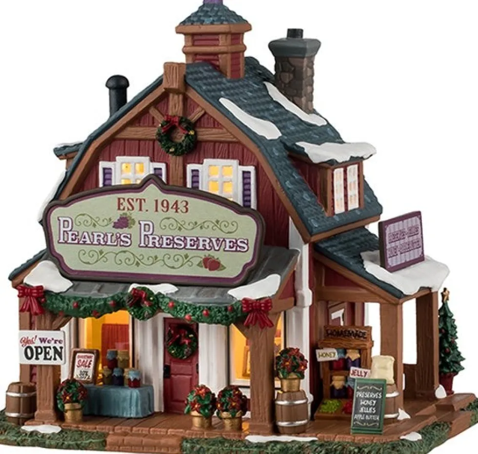 Lemax Harvest Crossing kersthuisje pearl's preserves (winkel) 12,5 x 18,5 x 17,5 cm