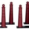 Lemax kerstdorpminiatuur Amsterdammertje 4 stuks H 3,8 cm