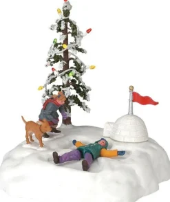 Lemax kerstdorpminiatuur angel's wings (sneeuwengel) H 12,5 cm