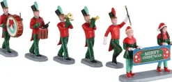 Lemax kerstdorpminiatuur Christmas on parade (kerst parade) 18,2 x 4 x 7,9 cm 6-delig