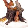 Lemax kerstdorpminiatuur chipmunks (eekhoorn) H 4,6 cm