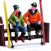 Lemax kerstdorpminiatuur cross-country coffee break (koffiepauze) 9,4 x 4 x 8 cm