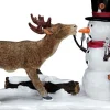 Lemax kerstdorpminiatuur General kerstdorpminiatuur snack time (sneeuwpop en hert) 10 x 4,3 x 6,5 cm