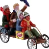 Lemax kerstdorpminiatuur go-cart racers (kartracing) 10 x 3,5 x 5,5 cm