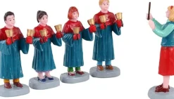 Lemax kerstdorpminiatuur Handbell choir (handbel koor) 11,8 x 2,5 x 6,7 cm 5-delig