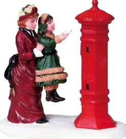Lemax kerstdorpminiatuur letter to santa H 7,5 cm