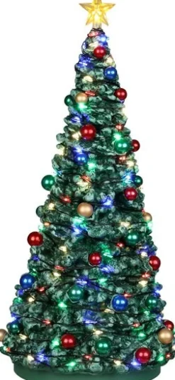 Lemax kerstdorpminiatuur Outdoor Holiday Tree (kerstboom buiten) 11,5 x 11,5 x 24,5 cm