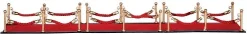 Lemax kerstdorpminiatuur red carpet (rode loper) 7 stuks