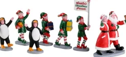 Lemax kerstdorpminiatuur Santa's Elf Parade (elfenoptocht) 3 x 19 x 8,4 cm 7-delig