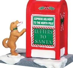 Lemax kerstdorpminiatuur Santa's mailbox (brievenbus) H 5,2 cm