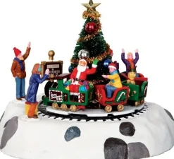 Lemax kerstdorpminiatuur santa's kiddie train (trein) H 17 cm