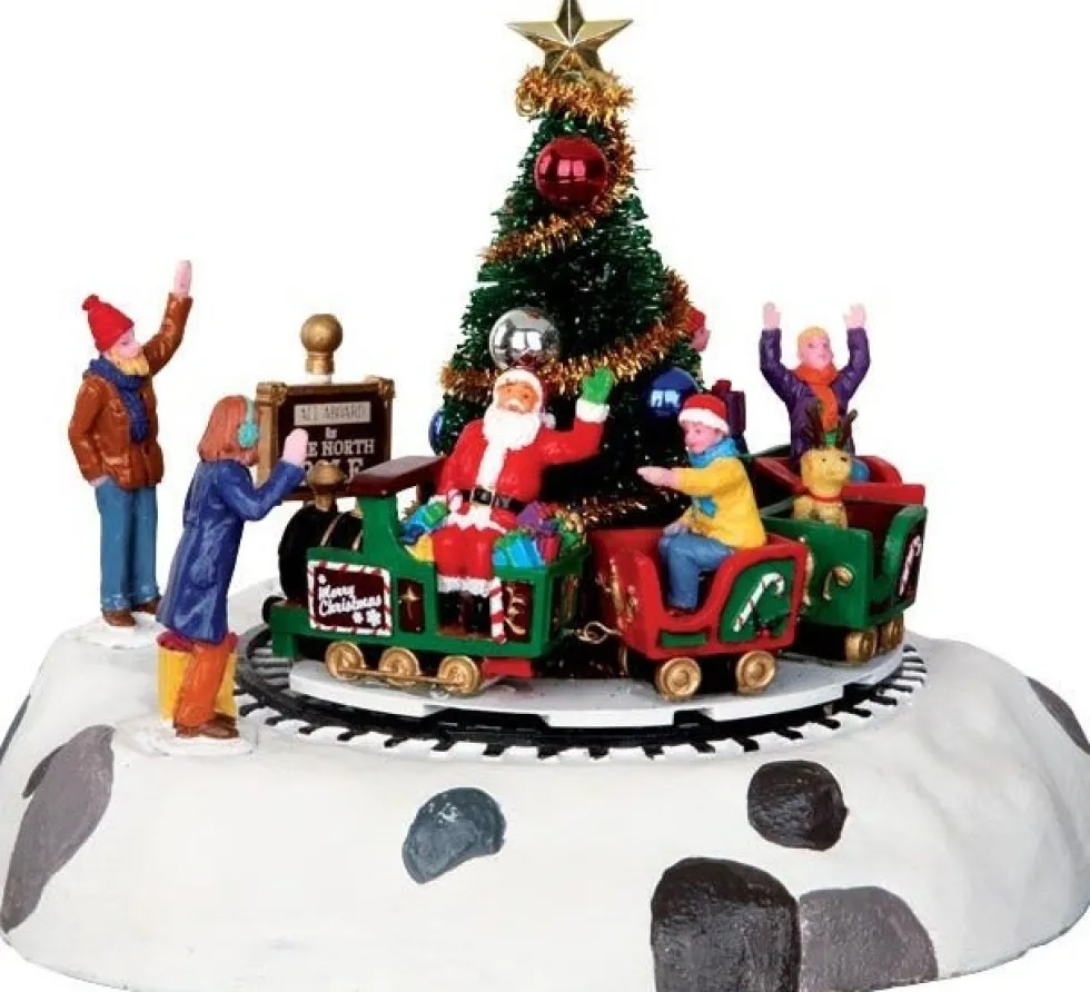 Lemax kerstdorpminiatuur santa's kiddie train (trein) H 17 cm