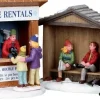 Lemax kerstdorpminiatuur skate rentals (schaats verhuur) H 9,8 cm