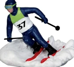 Lemax kerstdorpminiatuur Slalom Racer (skiër) 6 x 4,6 x 5,1 cm