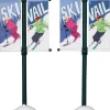 Lemax kerstdorpminiatuur street pole banner (straatpaalbanner) 2 stuks H 10,2 cm
