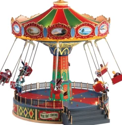 Lemax kerstdorpminiatuur the sky swing (draaimolen) 26 x 22 x 27 cm