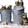Lemax kerstdorpminiatuur trash bandits (wasbeer) H 3,3 cm
