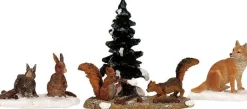 Lemax kerstdorpminiatuur woodland animals (walddieren) H 3,3 cm
