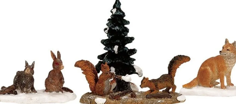 Lemax kerstdorpminiatuur woodland animals (walddieren) H 3,3 cm