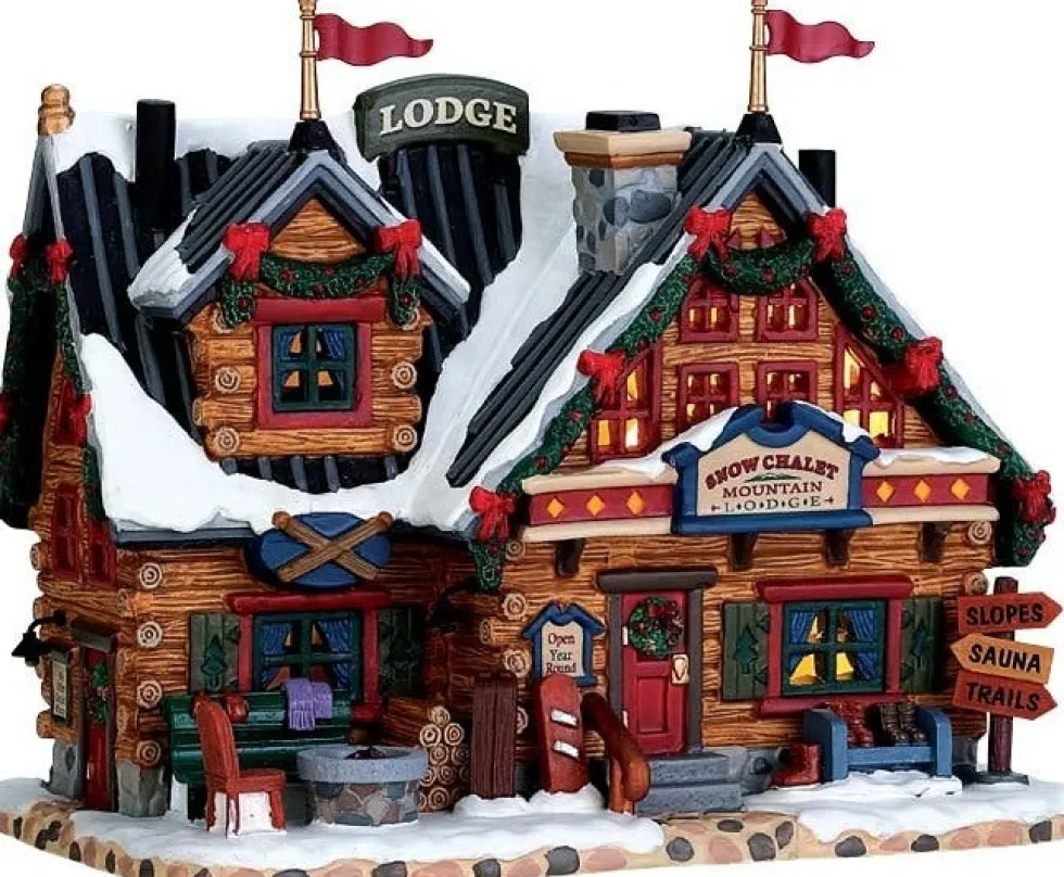 Lemax kersthuisje apres-ski lodge H 17 cm