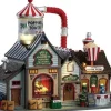Lemax kersthuisje Bell's gourmet popcorn factory (fabriek) H 25 cm