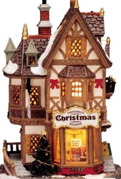 Lemax kersthuisje tannenbaum christmas shop (kerstwinkel) H 20,6 cm