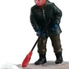 Lemax Plymouth Corners kerstdorpminiatuur clearing a path (pad vrijmaken) 6 x 3 x 6,3 cm