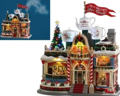 Lemax Santa's Wonderland kersthuisje tea with mrs claus (theehuis) 32 x 18,4 x 35,3 cm