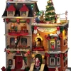Lemax Santa's Wonderland kersthuisje Santa's Rooftop Bash (kerstman feesthuis) 14,5 x 23,5 x 29 cm