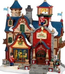 Lemax Santa's Wonderland kersthuisje toy making school (speelgoedschool) 19,8 x 13,3 x 21,8 cm