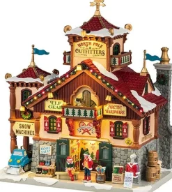 Lemax Santa's Wonderland kersthuisje north pole outfitters (kledingwinkel) 14,5 x 23,5 x 24,7 cm
