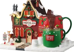 Lemax Santa's Wonderland kersthuisje hot chocolate spa (chocolade spa) 23,5 x 17 x 16,5 cm
